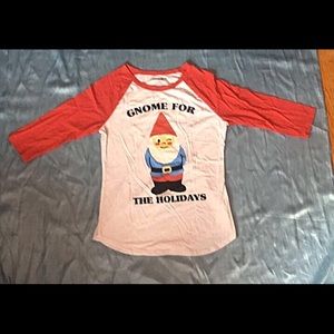 Gnome For The Holidays Long Sleeved T Shirt